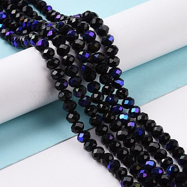 Electroplate Opaque Solid Color Glass Beads Strands(EGLA-A034-P3mm-L01)-4