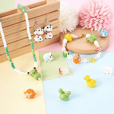 24Pcs 12 Style Handmade Bumpy Lampwork Beads Strands(LAMP-KS0001-03)-7
