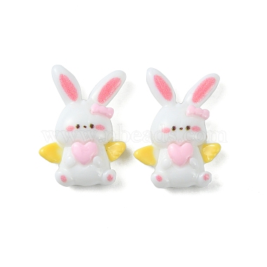 White Rabbit Resin Cabochons