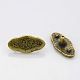 Oval Tibetan Style Alloy Jewelry Snap Buttons(PALLOY-J415-01AB-NF)-1