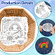 4 Sheets 11.6x8.2 Inch Stick and Stitch Embroidery Patterns(DIY-WH0455-018)-3