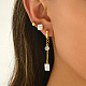 ensembles de boucles d'oreilles carrées en acier inoxydable(YA2186-1)-3