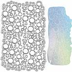 Plastic Stamps, for DIY Scrapbooking, Photo Album Decorative, Cards Making, Stamp Sheets, Bubble, 160x110mm(DIY-WH20018-0110)