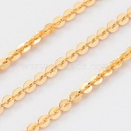 3.28 Feet Ion Plating(IP) 304 Stainless Steel Boston Link Chains, Unwelded, Golden, 2mm(X-CHS-H007-09G)