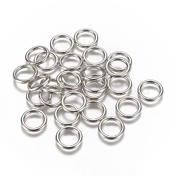 CCB Plastic Linking Rings, Platinum, 12x1.5mm, Inner Diameter: 9mm(CCB-L013-04D-P)