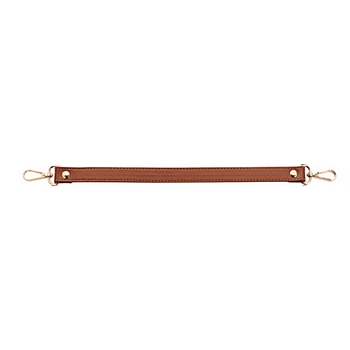 PU Leather Bag Strap, with Alloy Swivel Clasps, Flat, Bag Replacement Accessories, Sienna, 37x1.85x0.3cm