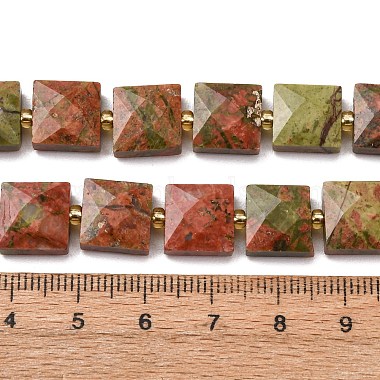 Natural Unakite Beads Strands(G-F839-A20-01)-3