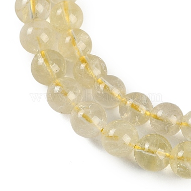 Natural Lemon Quartz Beads Strands(G-H062-A01-01)-4