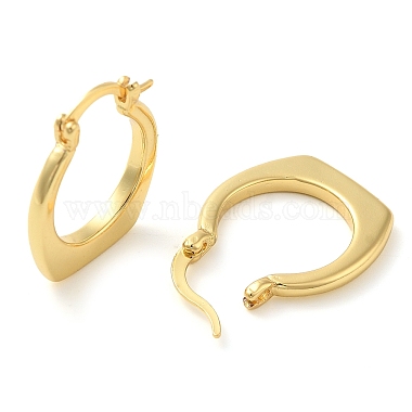 Rack Plating Brass Hoop Earring(EJEW-C079-10G)-2