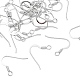 Shegrace Ohrhaken aus Messing(XGR0139P-152P)-1