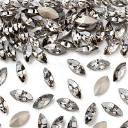 Preciosa&reg MAXIMA Crystal Fancy Stones, Czech Crystal, 435 14 615 Navette(Horse Eye), Dura Foiling, 00030 279 Velvet, 8x4mm(Y-PRC-FG8-00030-279)