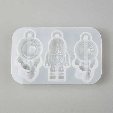 DIY Spaceman Silicone Pendant Molds(X-DIY-P006-27)-2