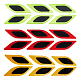 3 Sets 3 Colors Leaf Shape Resin Car Door Protector Anti-collision Strip Sticker(STIC-FH0001-15A)-1