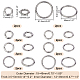 Pandahall Elite 16pcs 8 styles anneaux de porte à ressort en alliage(FIND-PH0007-80P)-2