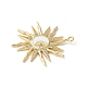 Brass Micro Pave Cubic Zirconia Pendant(KK-P280-34G)-2