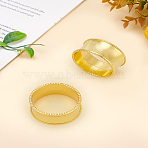 Alloy Napkin Rings, Napkin Holder Adornment, for Place Settings, Golden, 47x23mm(AJEW-WH0609-176G)