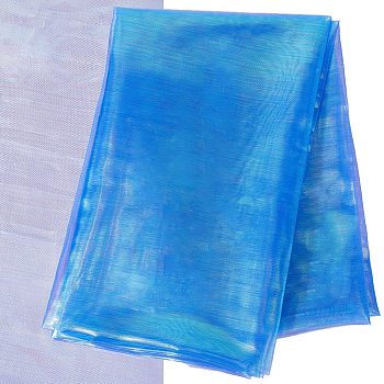 Laser Polyester Fabric, for Stage Costume Fabric, Cornflower Blue, 300x150x0.02cm