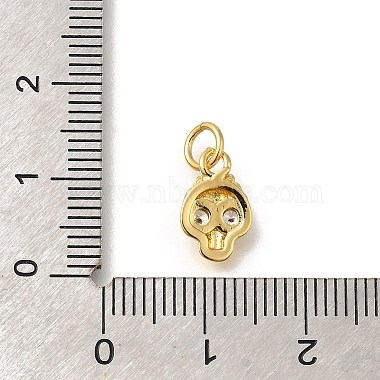 Rack Plating Brass with Cubic Zirconia Pendants(KK-Z086-02G)-3