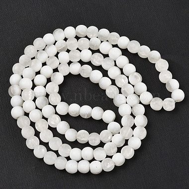 Frosted Crackle Glass Beads Strands(GLAA-U001-6mm-M07)-3