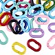 30Pcs Spray Painted Alloy Spring Gate Rings(FIND-SP0001-15)-1