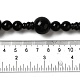 Natural Black Agate 3-Hole Guru Bead Strands(G-K149-53)-4