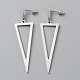 Alloy Hollow Out Triangle Dangle Stud Earrings for Women(EJEW-WH0018-31P)-1