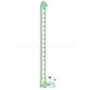 PVC Height Growth Chart Wall Sticker, for Kids Measuring Ruler Height, Dinosaur, Light Green, 30x90cm, 2 sheets/set(DIY-WH0232-004)