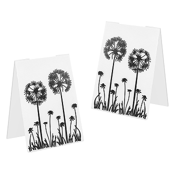 Plastic Embossing Folders, Concave-Convex Embossing Stencils, for Handcraft Photo Album Decoration, Plant & Animal Pattern, 148x105x3mm