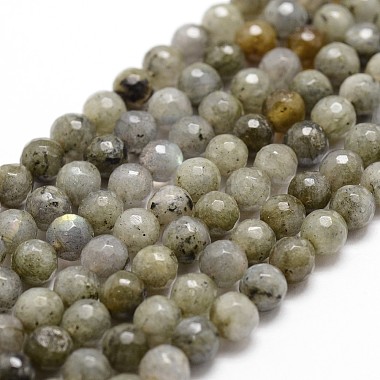 6mm DarkKhaki Round Labradorite Beads