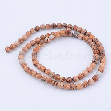 Chapelets de perles en jaspe avec images naturelles(G-Q462-6mm-35)-2