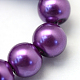 Baking Painted Pearlized Glass Pearl Round Bead Strands(X-HY-Q330-8mm-37)-3