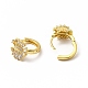 Rack Plating Brass Micro Pave Cubic Zirconia Leverback Earrings(EJEW-H093-05G)-2