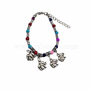 Ethnic Style Alloy Elephant Charm Bracelets, female retro bohemian color bell Tibetan hand string Xizang accessories(TB7281)