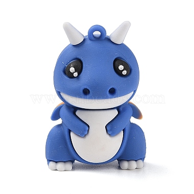 Blue Dinosaur PVC Pendants