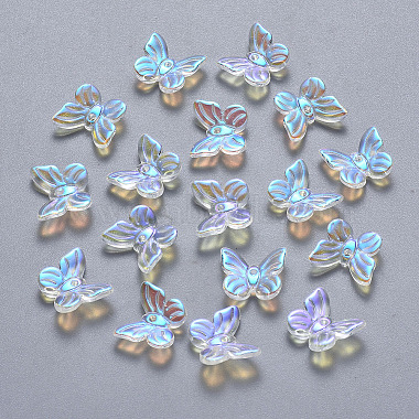 Clear AB Butterfly Glass Charms