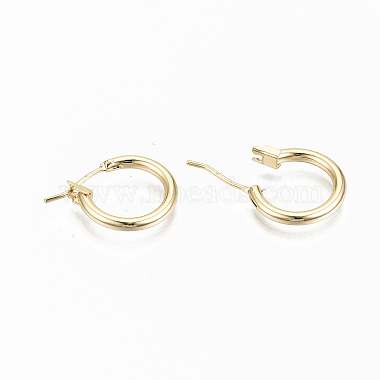 Brass Hoop Earrings(X-KK-S356-150G-NF)-3