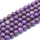 Natural Lepidolite/Purple Mica Stone Beads Strands(G-L552H-09D)-1