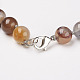 Natural Dyed Agate Beads Necklaces(NJEW-F139-6mm-15)-3