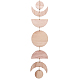 Moon Phase Wooden Pendant Decorations(HJEW-WH0043-26A)-1