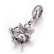 Retro 304 Stainless Steel European Style Dangle Charms(OPDL-L013-47AS)-2