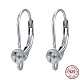 Rhodium Plated 925 Sterling Silver Leverback Earring Findings(STER-I017-092B-P)-1