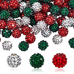 75Pcs 3 Colors Acrylic Resin Rhinestone Graduated Beads, Mixed Color, 14mm, Hole: 2~2.5mm, 25pcs/color(RESI-GA0001-35)