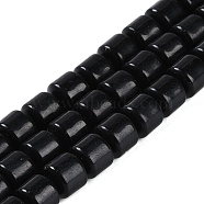 Natural Black Obsidian Beads Strands, Column, 10x10mm, Hole: 1.4mm, about 40pcs/strand, 15.47 inch(39.3cm)(G-L604-E05-01)