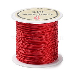 9-Ply Round Nylon Thread, with Spool, Crimson, 0.6mm, about 41.56 Yards(38m)/Roll(NWIR-Q001-01B-01)