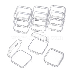 Plastic Bead Storage Containers, Rectangle, Clear, 4x3.45x1.8cm(CON-FS0001-11)