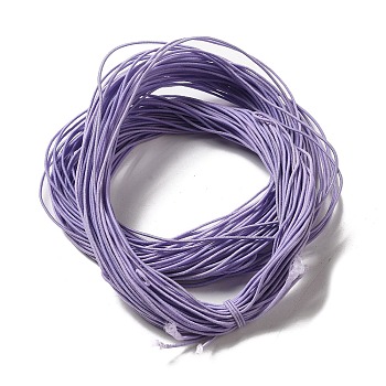 Core Spun Elastic Cord, for DIY Jewelry Making, Lilac, 1mm, about 22m/bundle