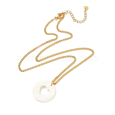 Набор ожерелий с подвесками в форме сердца для девушек и женщин(NJEW-JN03682)-2