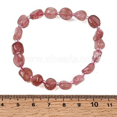 Natural Strawberry Quartz Beads Bracelets(GG-CBA05D5-02B-03A)-5