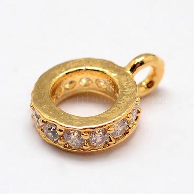 Ring Brass Micro Pave Cubic Zirconia Tube Bails(ZIRC-L053-13)-2