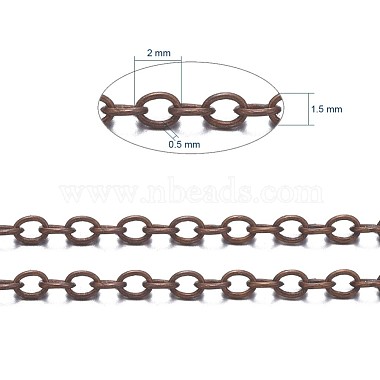 Brass Cable Chains(CHC-034Y-R-NF)-6